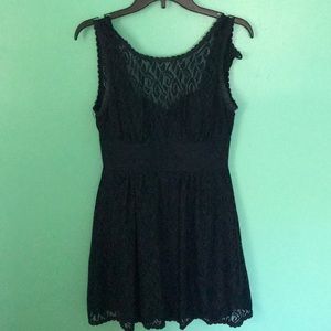 Navy lace dress